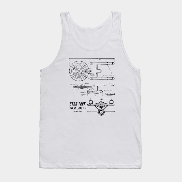 STAR TREK - Classic specs 2.0 Tank Top by ROBZILLA